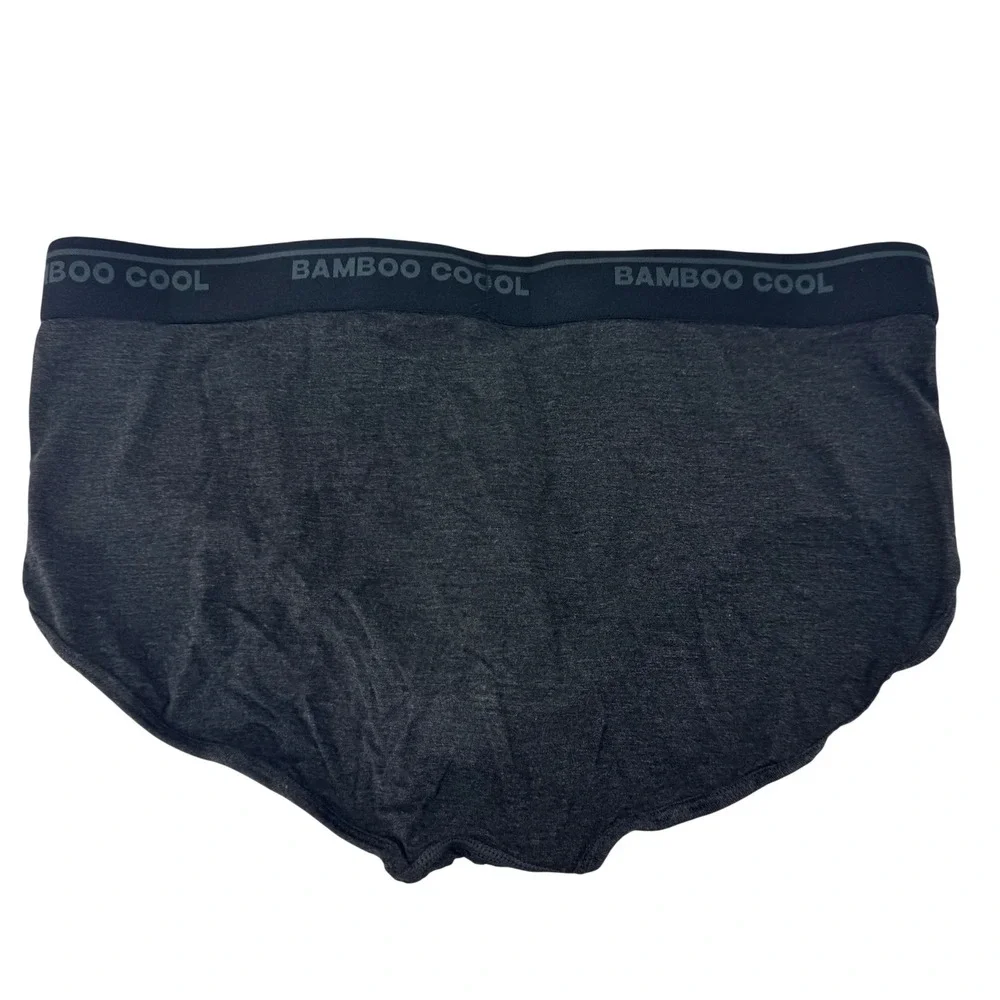 BAMBOO‎ COOL Men's Charcoal Gray Brief Underwear Size Large